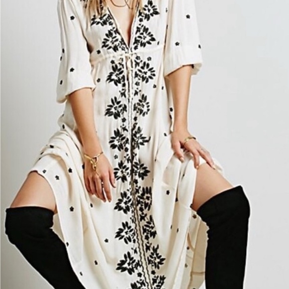 Free People Maxi Sundress Boho excellent condition size small - Picture 2 of 5